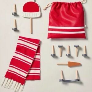 RETIRED Adorable Hearth and Hand 12pc Snowman Builder